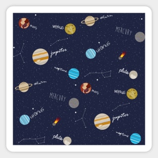 Space Doodles (All Over Print) Sticker